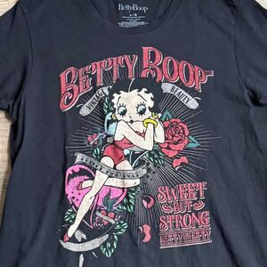 Betty Boop Sweet But Strong Tattoo tee Size Large
